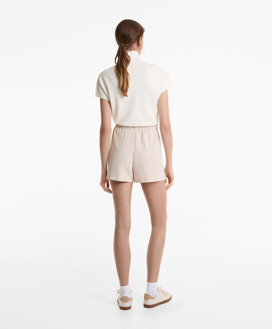 Tie shorts with soft touch modal