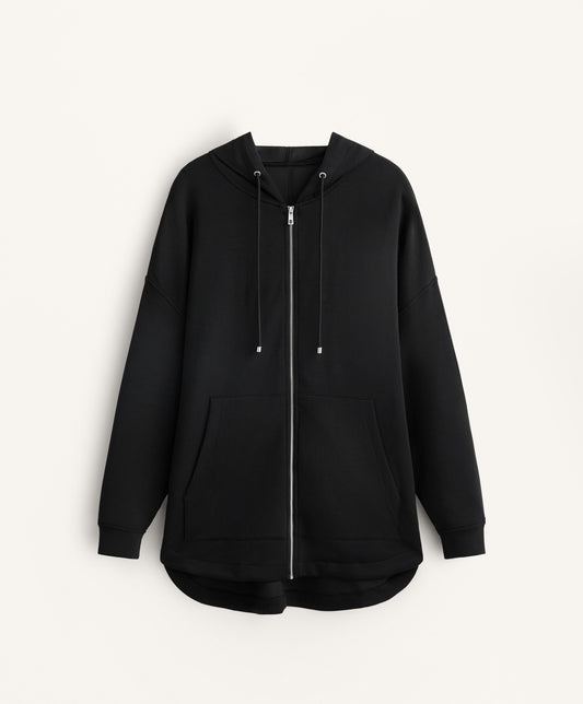 Long soft-touch modal jacket
