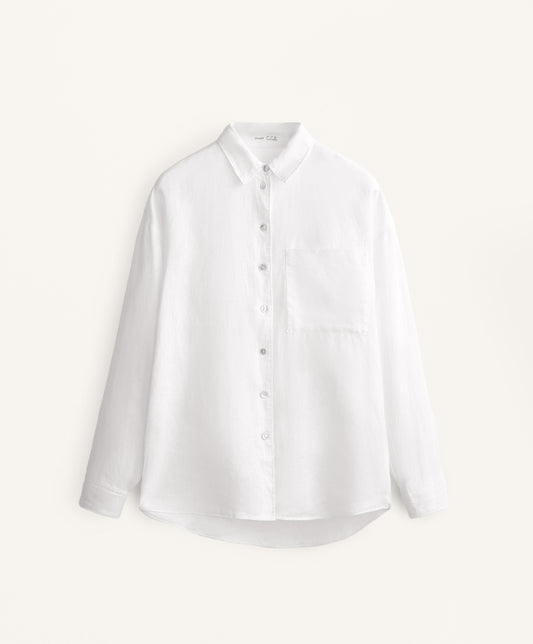 100% linen relaxed shirt