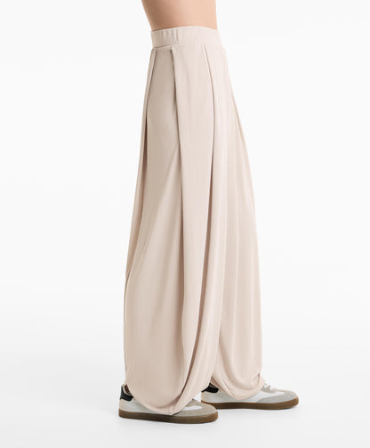 Modal blend flowy balloon trousers