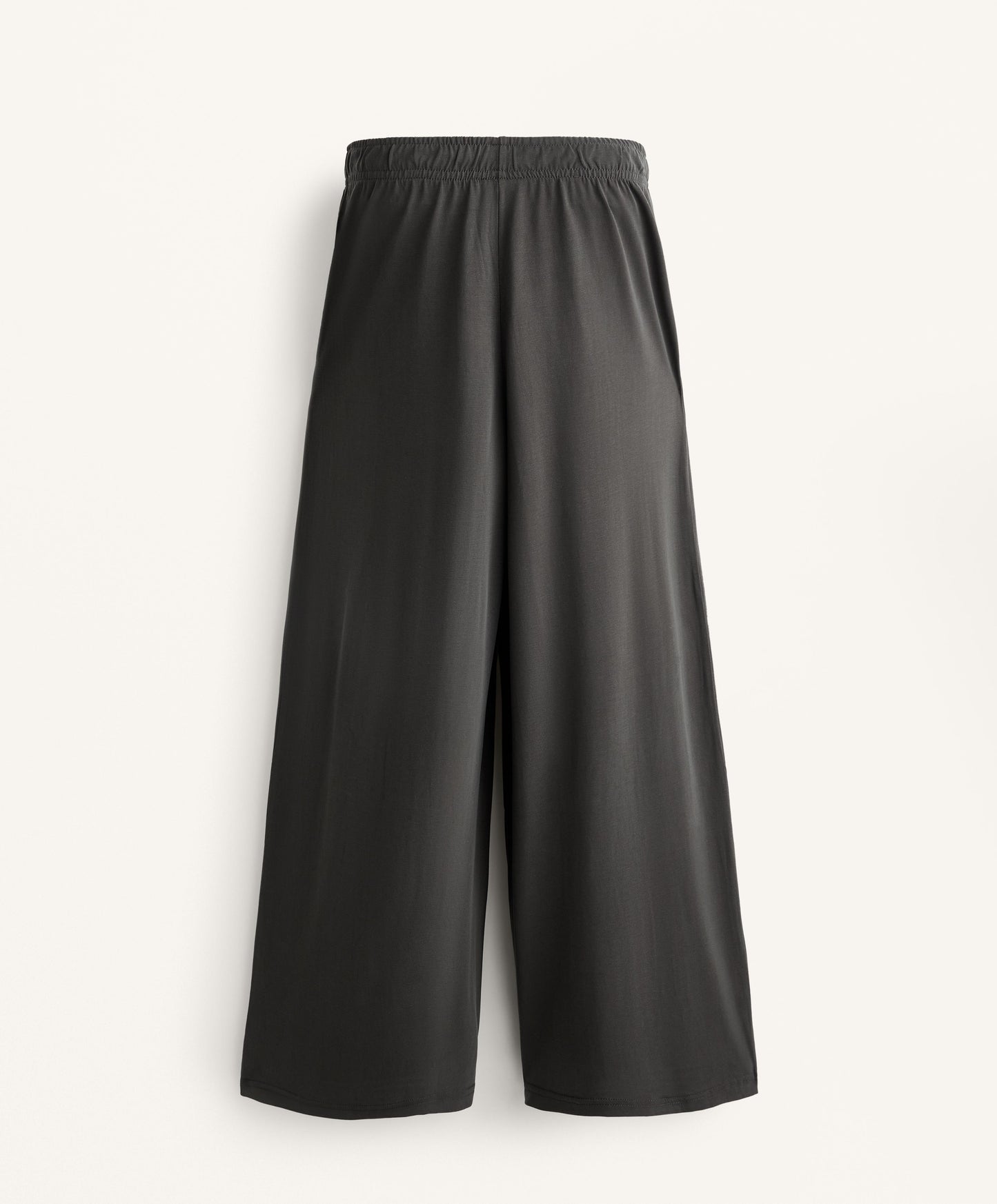 Flowy wide-leg crop trousers with modal