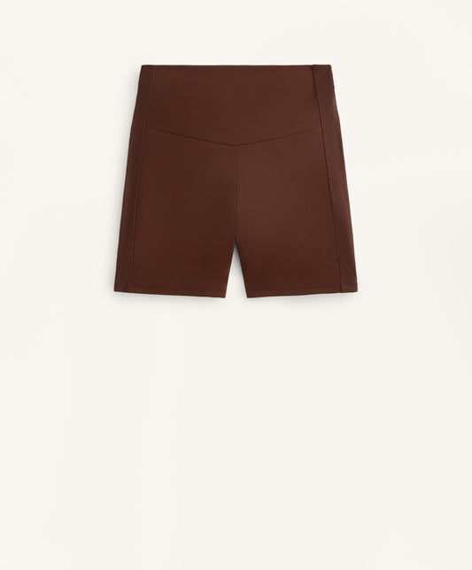 Comfortlux high rise 10cm rib hot pants