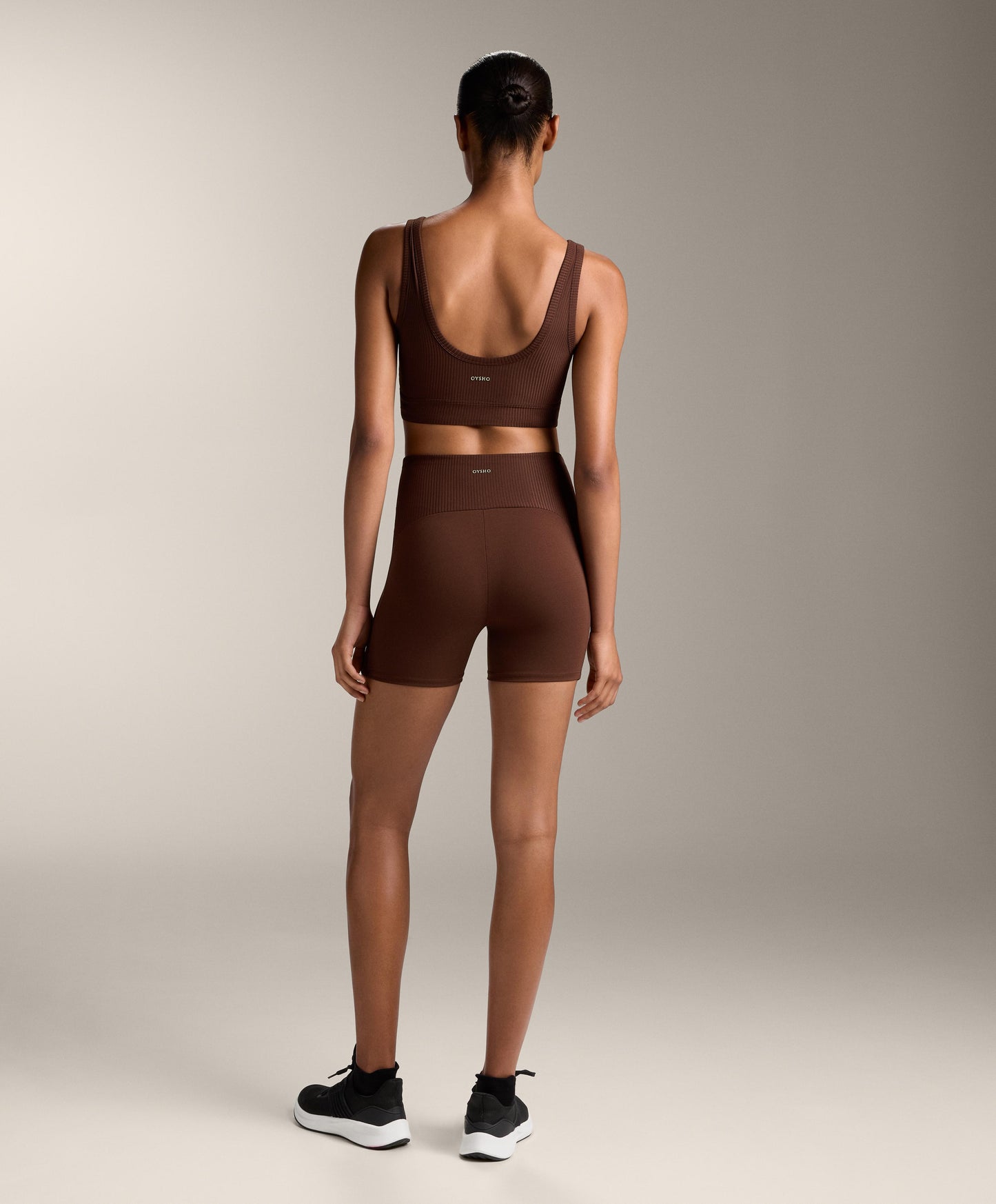 Comfortlux high rise 10cm rib hot pants