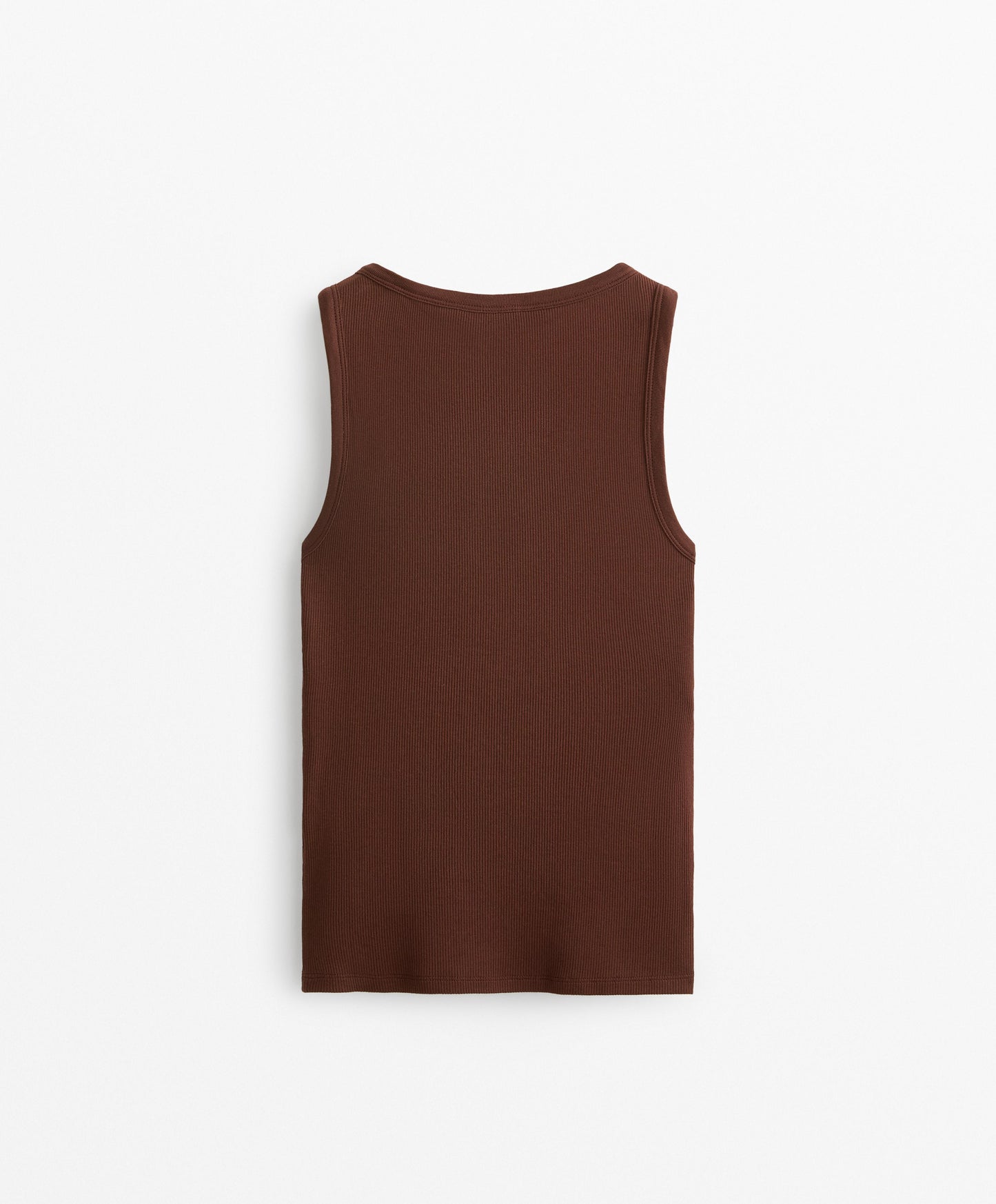 Sleeveless buttoned top with cotton and modal