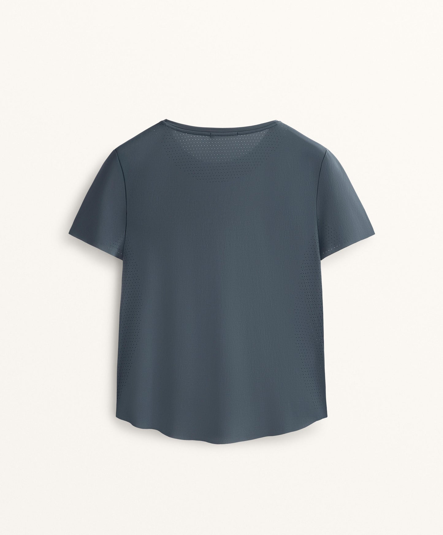 Microperforated short-sleeved technical T-shirt