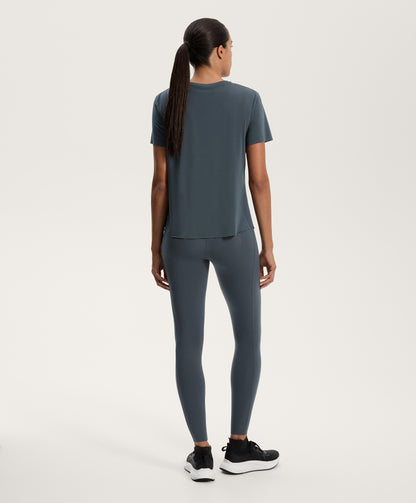 Microperforated short-sleeved technical T-shirt