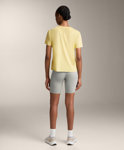 Microperforated short-sleeved technical T-shirt