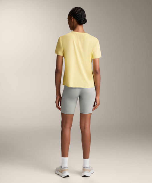 Microperforated short-sleeved technical T-shirt