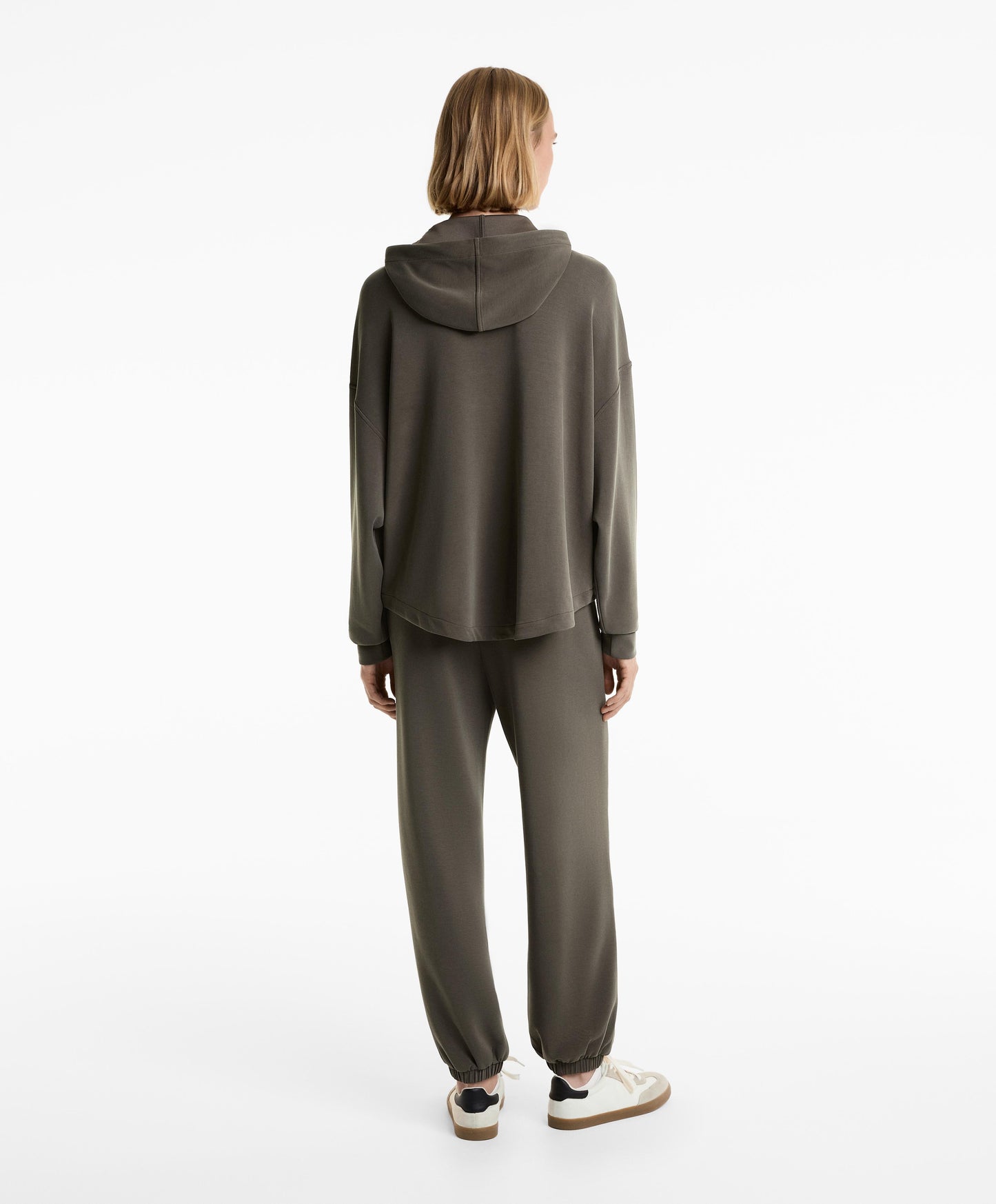 Soft touch modal zip sweatshirt