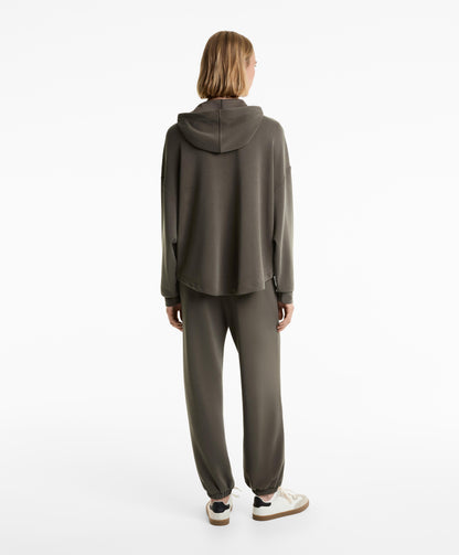 Soft touch modal zip sweatshirt
