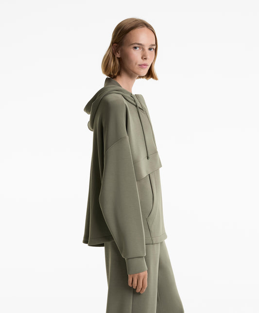 Soft touch modal zip sweatshirt
