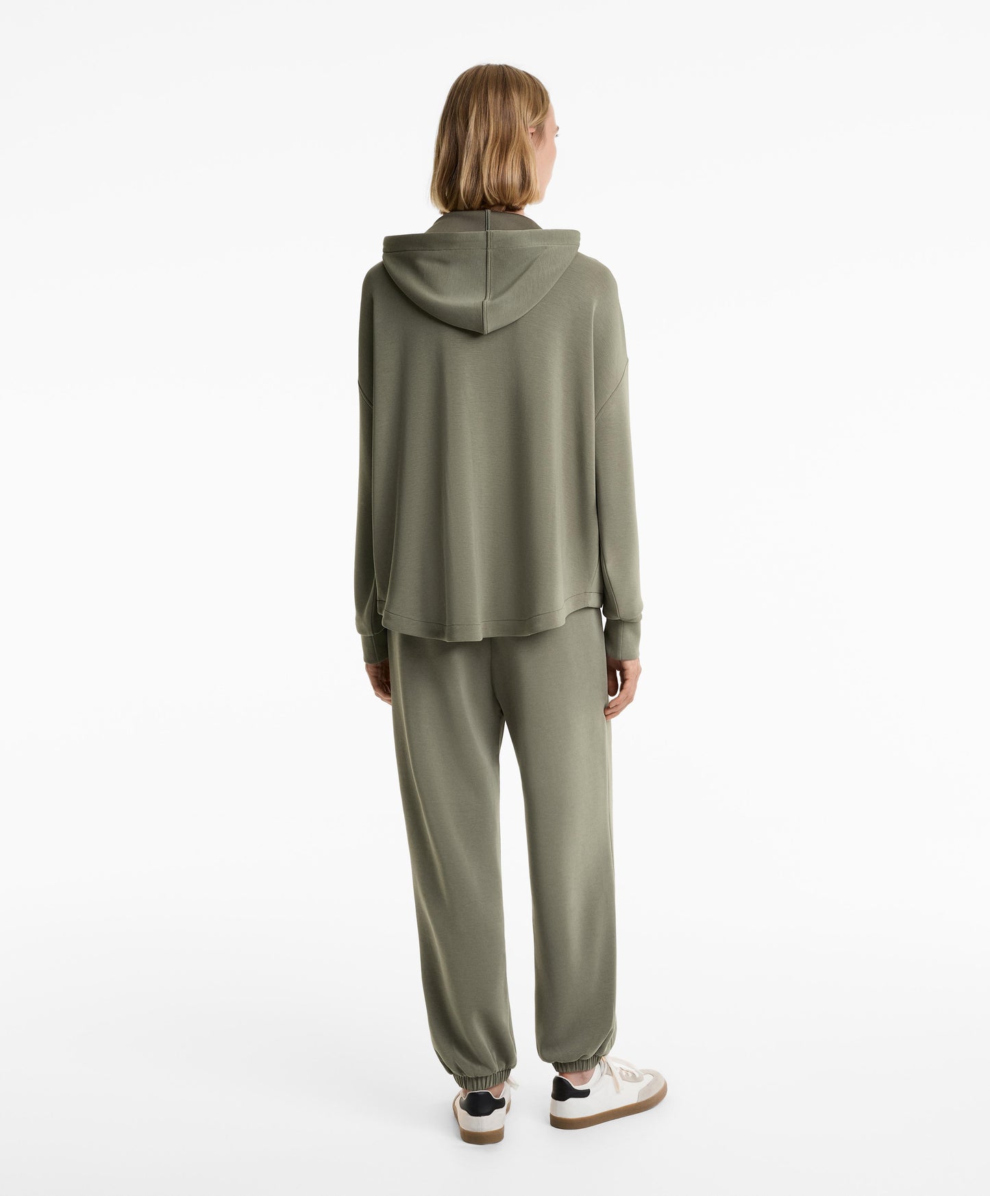 Soft touch modal zip sweatshirt