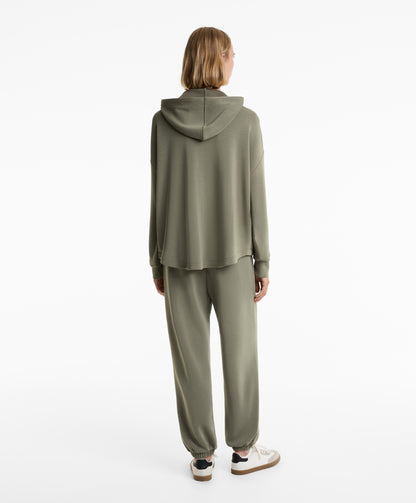 Soft touch modal zip sweatshirt