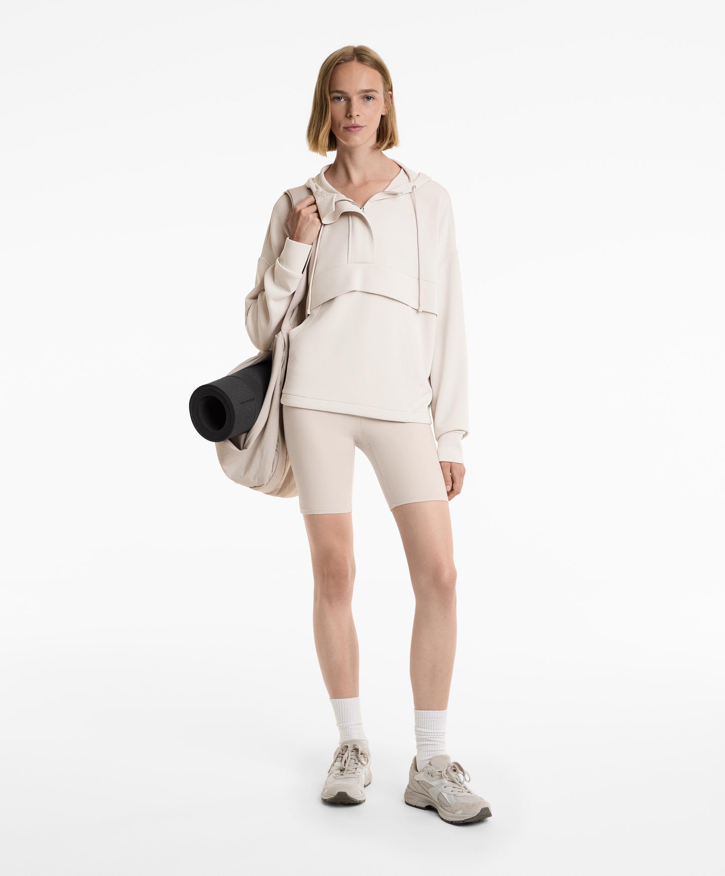 Soft touch modal zip sweatshirt