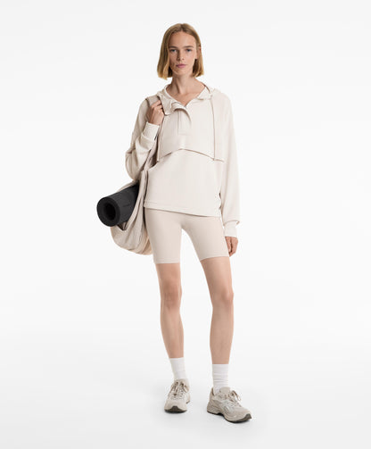 Soft touch modal zip sweatshirt