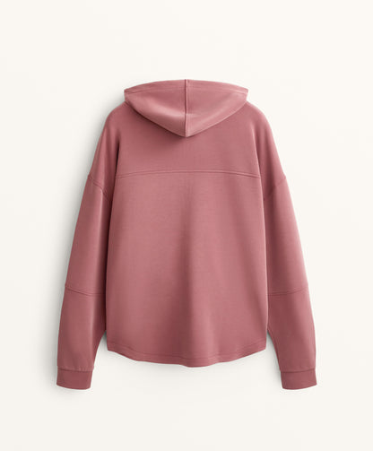 Soft-touch modal hooded jacket