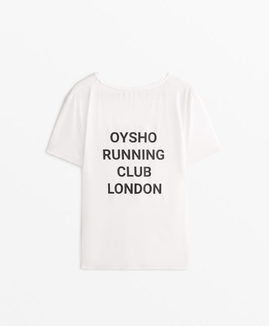Running Club London fitted short-sleeved technical T-shirt