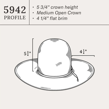 Saddleman 20X Open Crown Straw Cowboy Hat