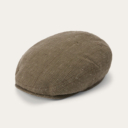 Glen Check Linen/Silk Kent Cap