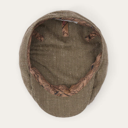 Glen Check Linen/Silk Kent Cap