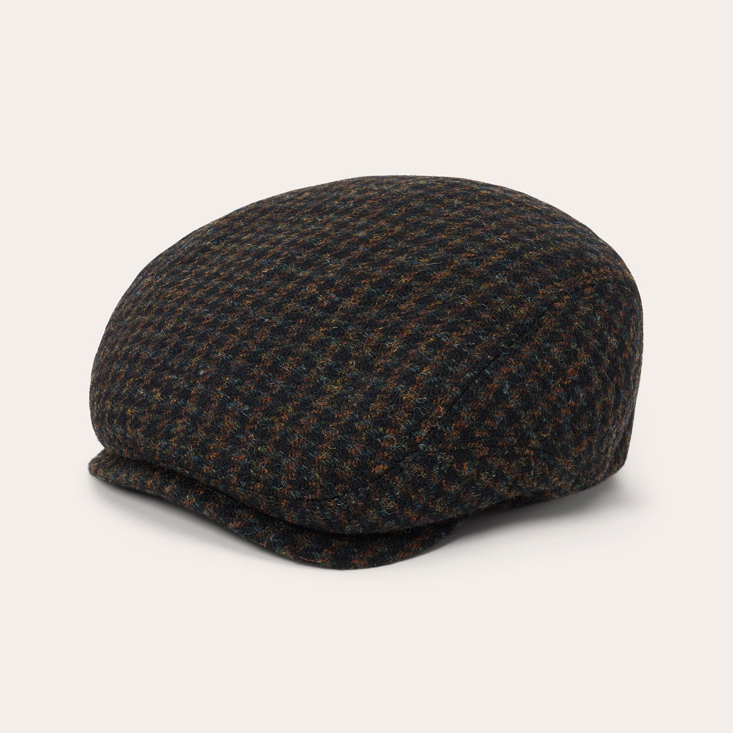 Harris Tweed Houndstooth Driver Cap