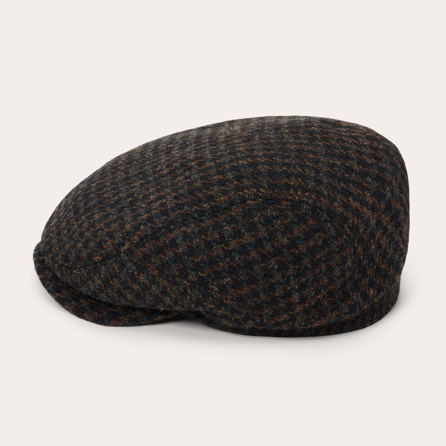 Harris Tweed Houndstooth Driver Cap