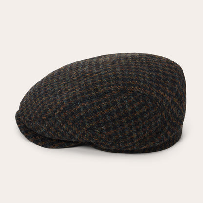 Harris Tweed Houndstooth Driver Cap