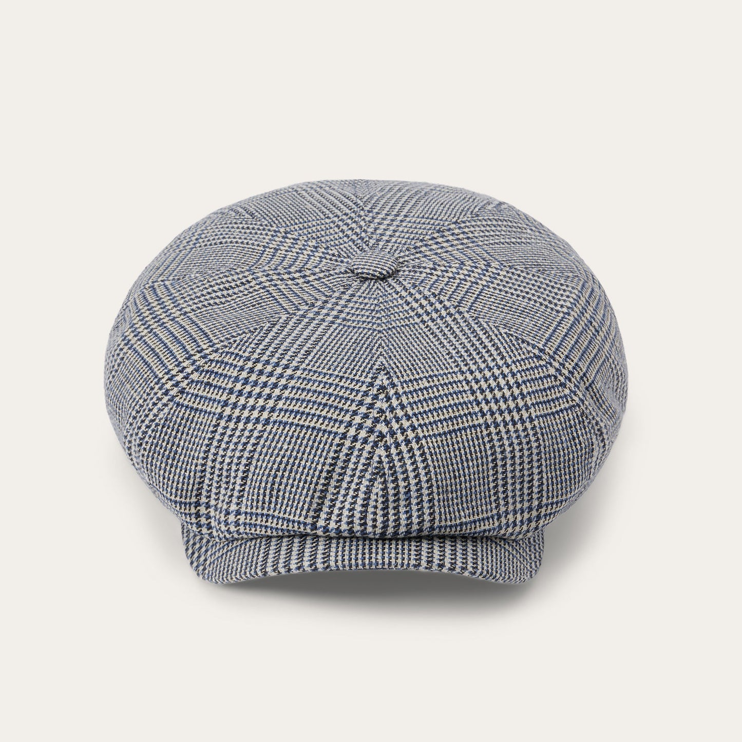 Glen Check Silk/Cotton 8Panel Cap