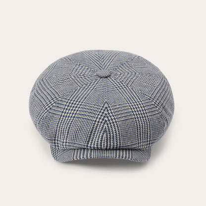 Glen Check Silk/Cotton 8Panel Cap