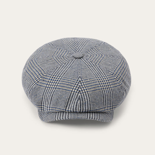 Glen Check Silk/Cotton 8Panel Cap
