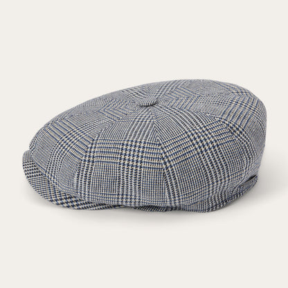 Glen Check Silk/Cotton 8Panel Cap