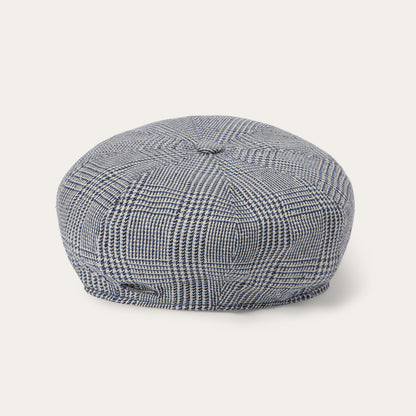 Glen Check Silk/Cotton 8Panel Cap