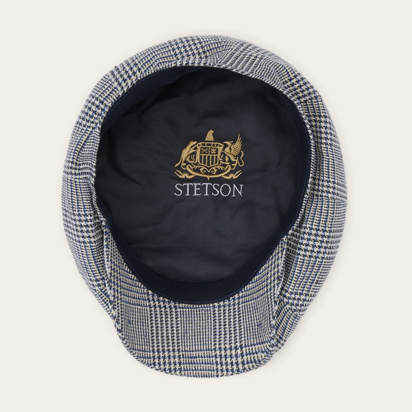 Glen Check Silk/Cotton 8Panel Cap