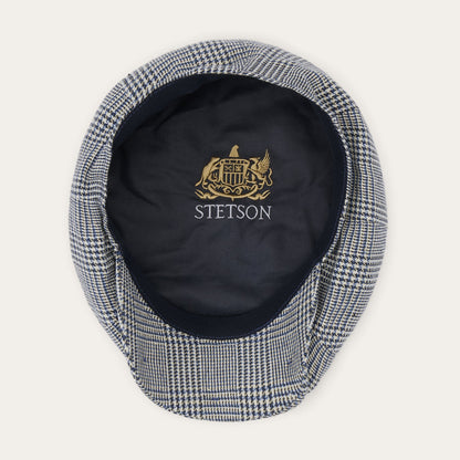 Glen Check Silk/Cotton 8Panel Cap