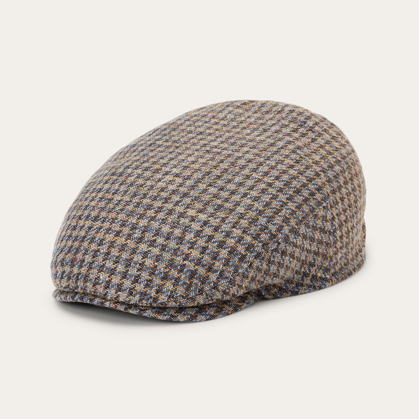 Linen/Cotton Houndstooth Driver Cap