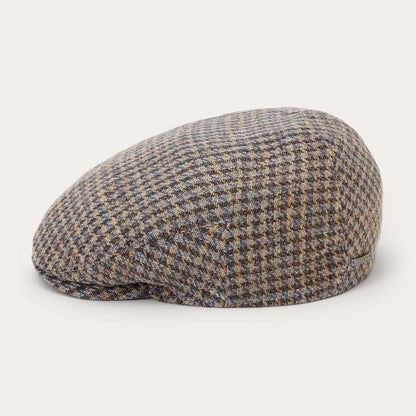 Linen/Cotton Houndstooth Driver Cap
