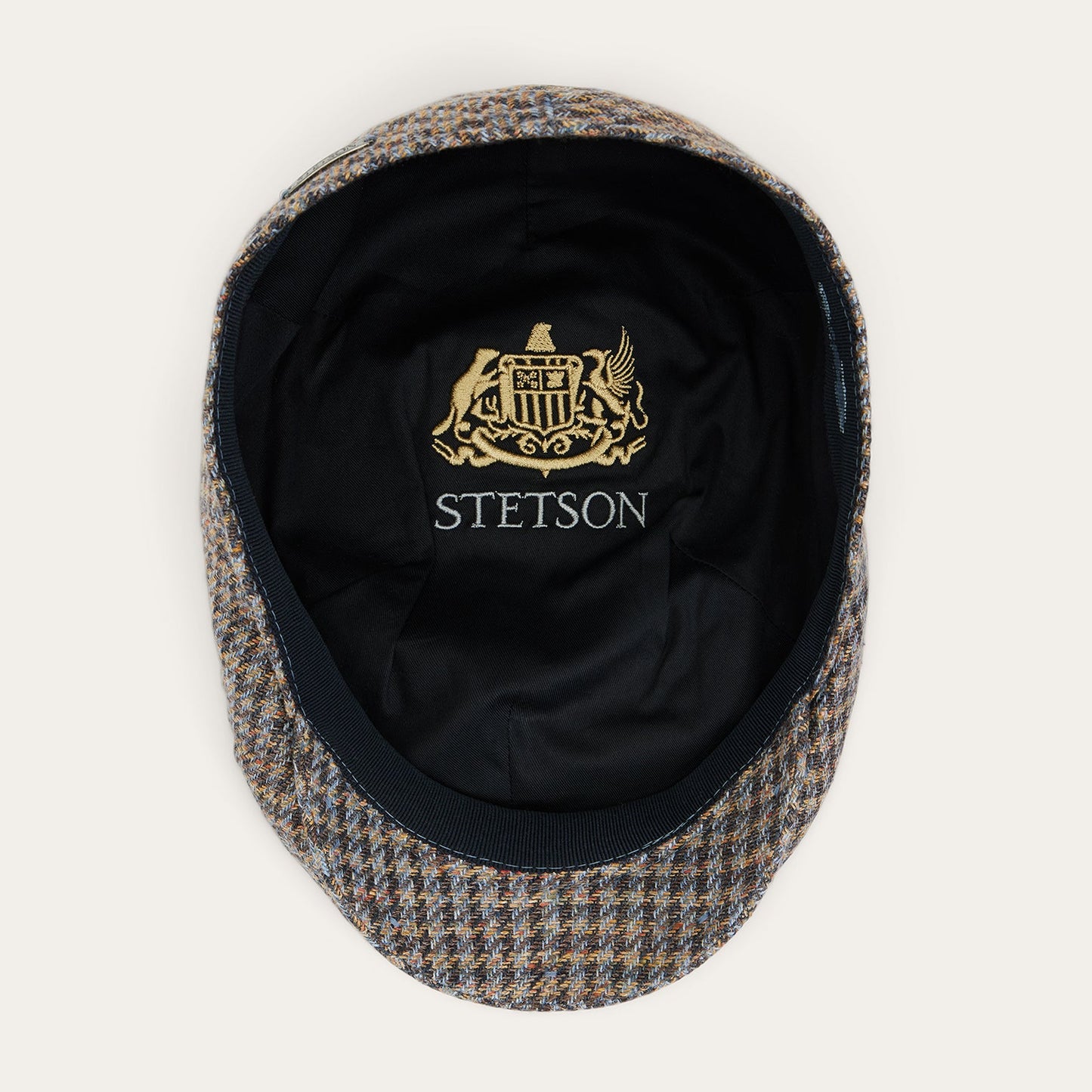 Linen/Cotton Houndstooth Driver Cap