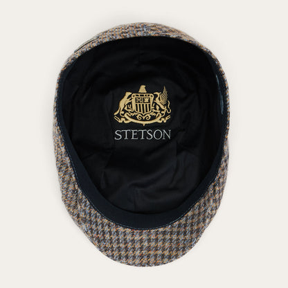 Linen/Cotton Houndstooth Driver Cap