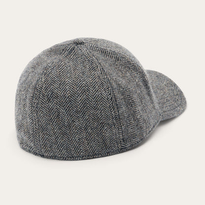 Wool Herringbone Baseball Cap