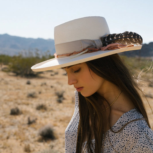 Kings Row Shantung Straw Fedora