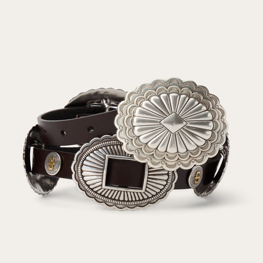 Southwestern Concho Belt Dark Brown Women