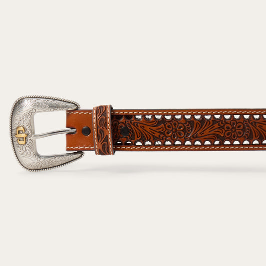 Women's Tooled Belt Natural Women
