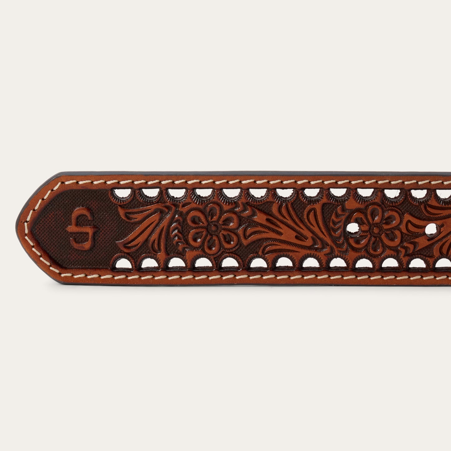 Women's Tooled Belt Natural Women