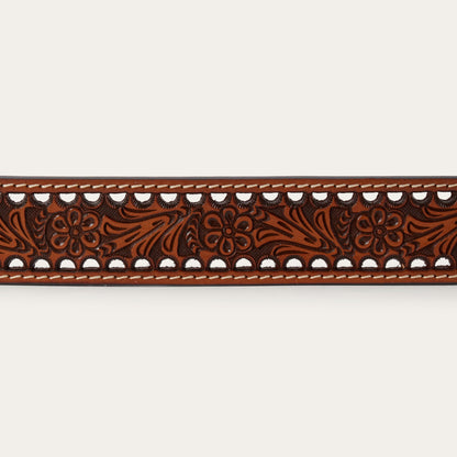 Women's Tooled Belt Natural Women