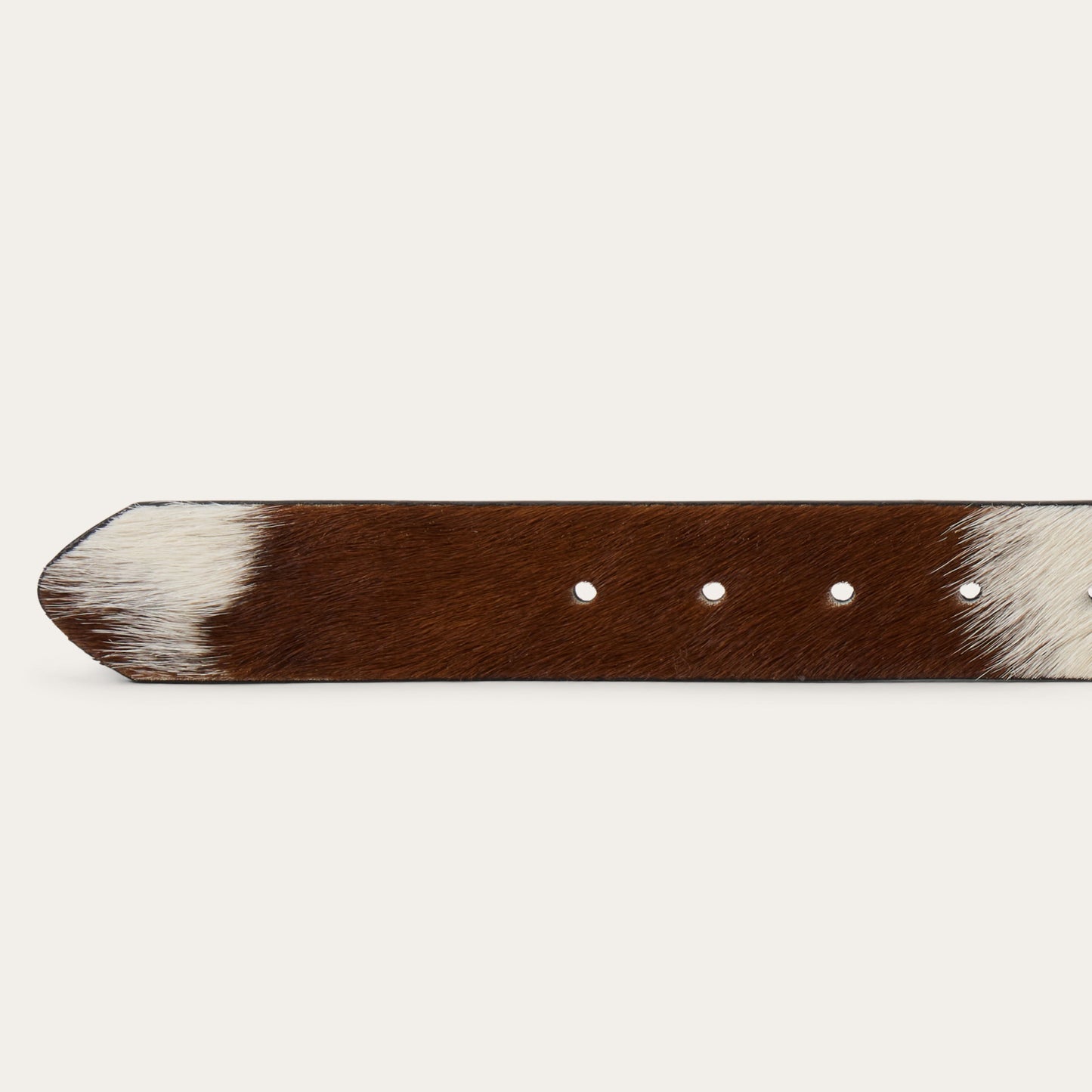 HairOnHide Southwestern Buckle Belt Brown / White Women
