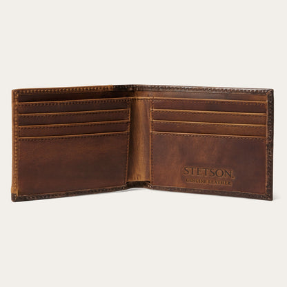 HairOnHide Concho BiFold Wallet Vintage Brown