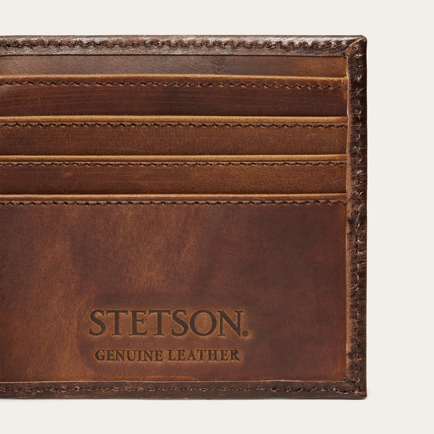 HairOnHide Concho BiFold Wallet Vintage Brown