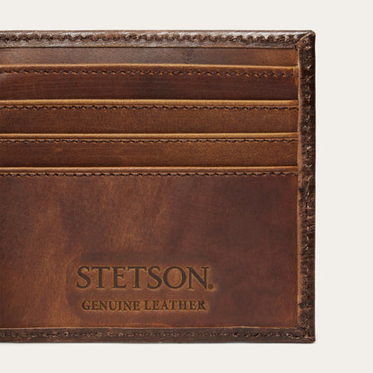 HairOnHide Concho BiFold Wallet Vintage Brown
