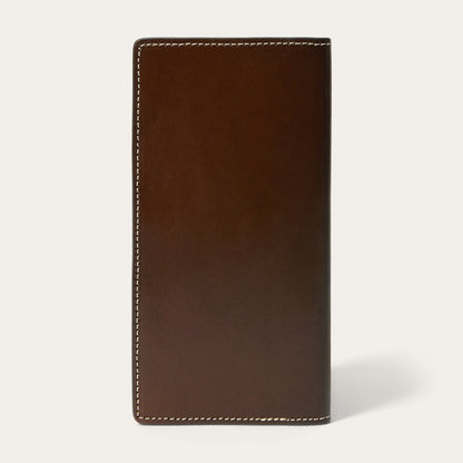 HairOnHide Concho Checkbook Vintage Brown