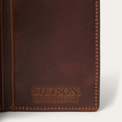 HairOnHide Concho Checkbook Vintage Brown